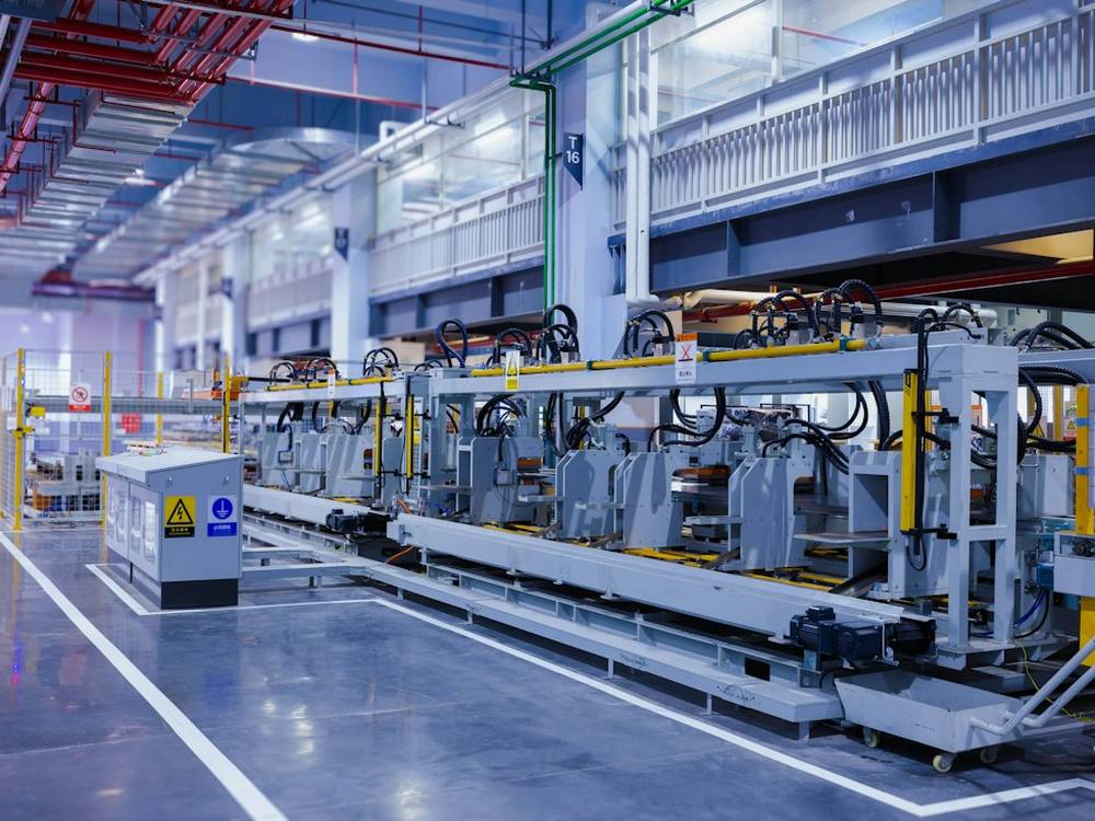 A production line inside a Chinese factory