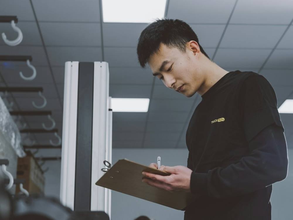 Goods being checked before shipping